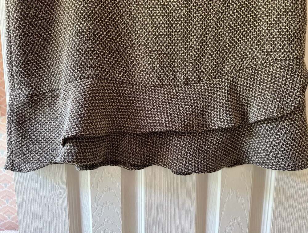 Style & Co. Brown Textured Tweed Ruffle Hem Skirt Size 6 - Picture 6 of 7